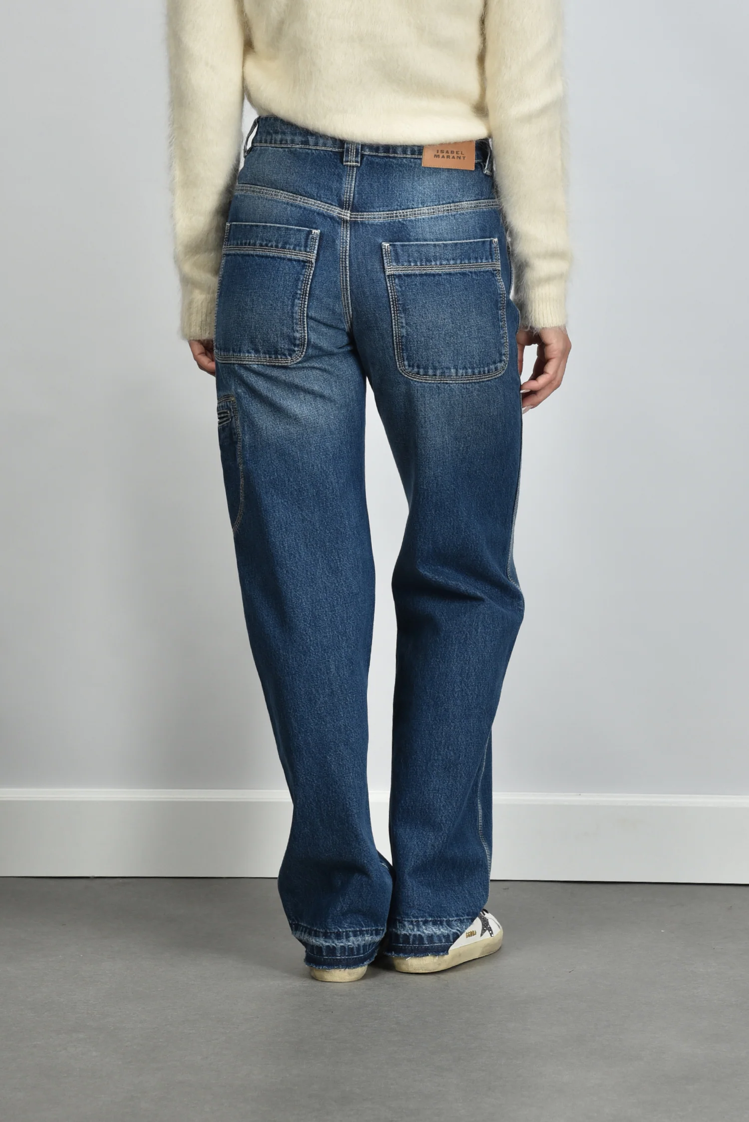 Isabel Marant jeans Jeyda PA0625FA-D1H01I blue - Afbeelding 8