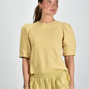 Isabel Marant t-shirt Maeliss TS0311FA-A1N41I dusky yellow
