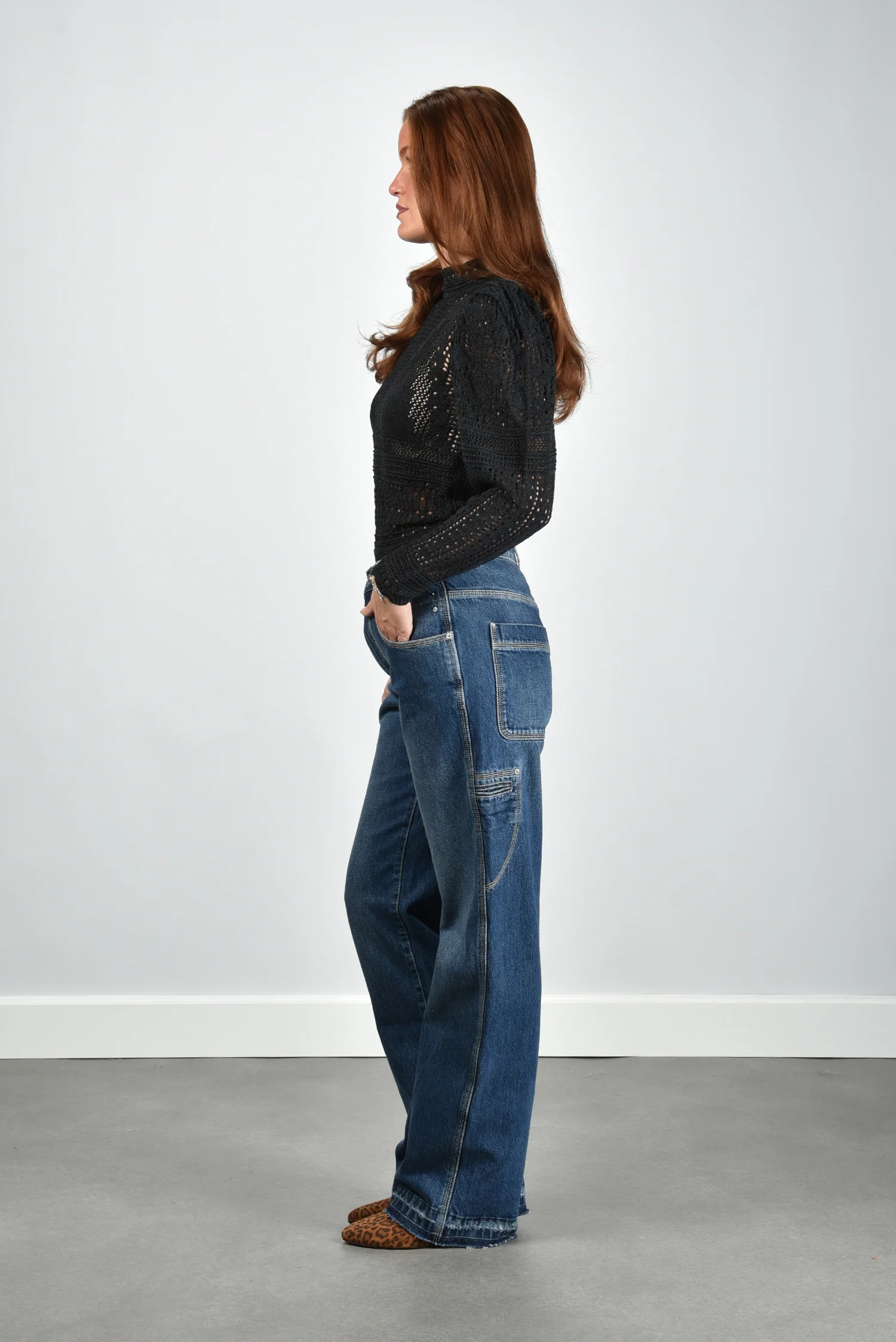 Isabel Marant top Dahara PU0841FA-D1L08I black - Afbeelding 6