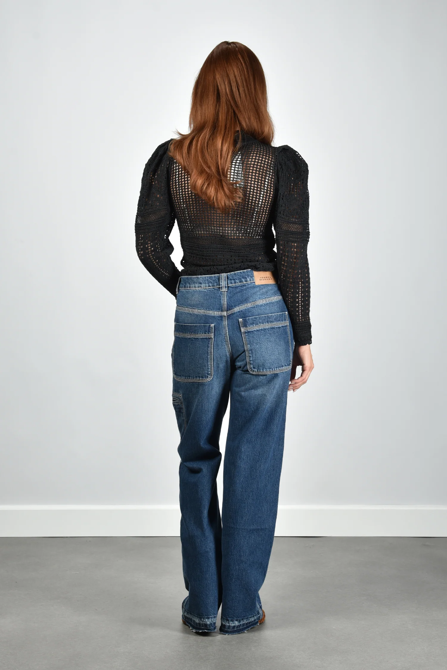 Isabel Marant top Dahara PU0841FA-D1L08I black - Afbeelding 7