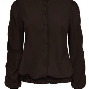 Triple Nine – Jacket with gold rib on the sleeves and smoked – D.Brown