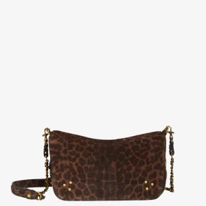 Jerome Dreyfuss crossbody Bobi S 42BOBISCR imprime leopard naturel