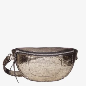 Jerome Dreyfuss crossbody Lino Banane 45LINOBCH lame champagne