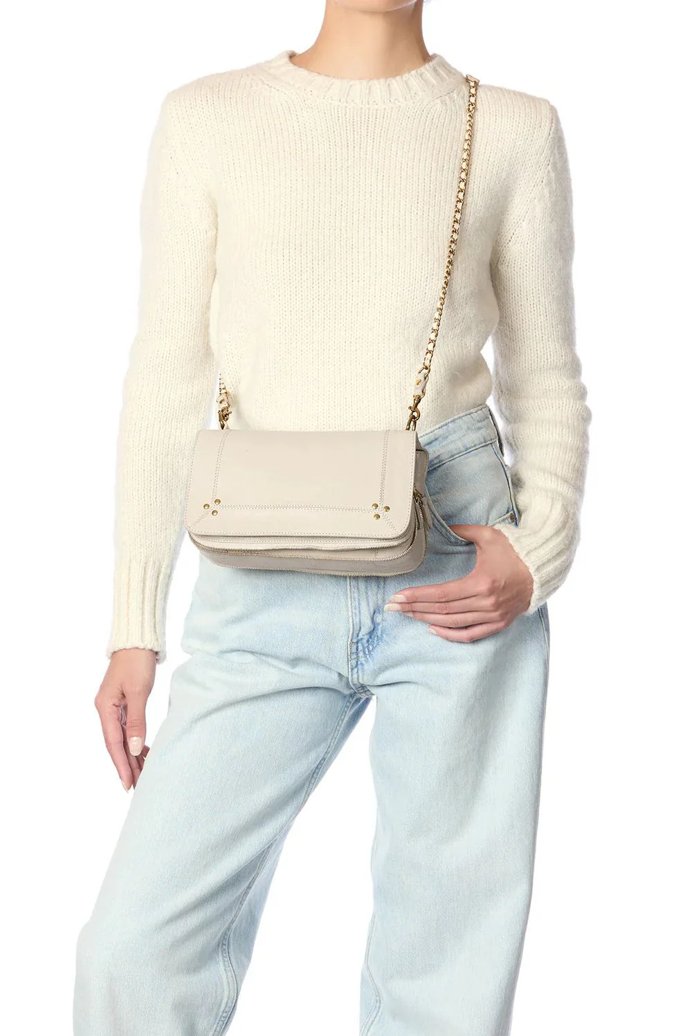 Jerome Dreyfuss crossbody Bobi 44BOBICH ecru graine - Afbeelding 3