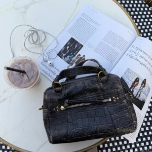 Jerome Dreyfuss crossbody Lucky Bowling Mini 47LUCKYBOMIMO imprime croco grunge