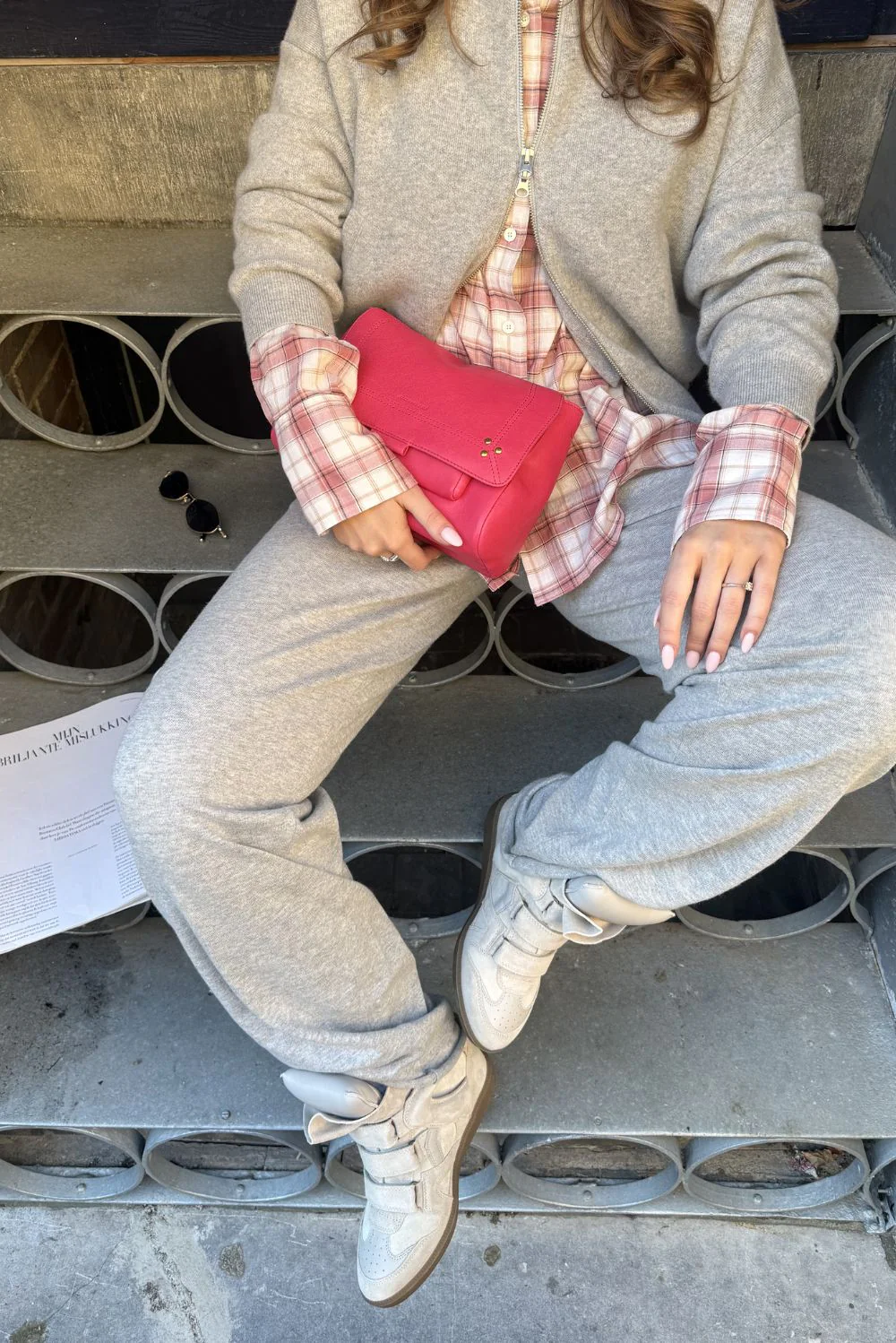 Jerome Dreyfuss crossbody Lulu M 47LULUMAG jacinthe