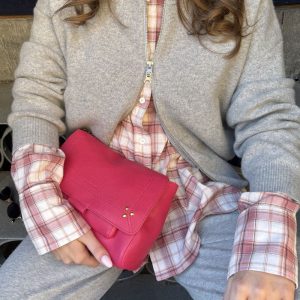 Academia blouse Marie 76D22-320 red checked