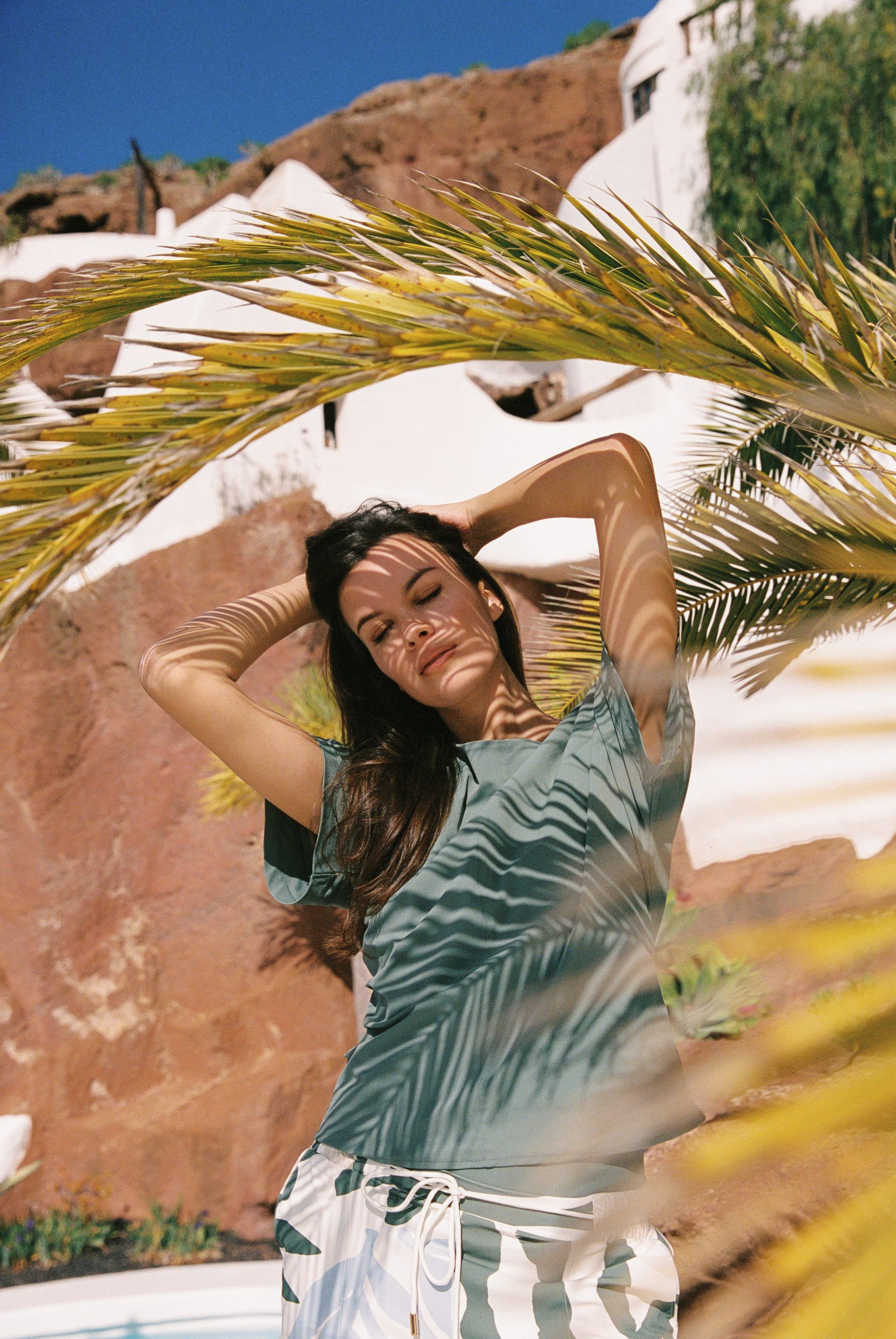 Kimara – Kelsey Travelstof Top – Green Bay - Afbeelding 3