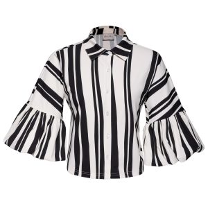 Kimara – Senna Travel Blouse – Stripe a Pose