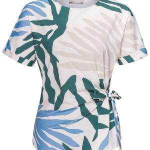 Kimara – Negin Travelstof Top – Leaf me Here Green Bay