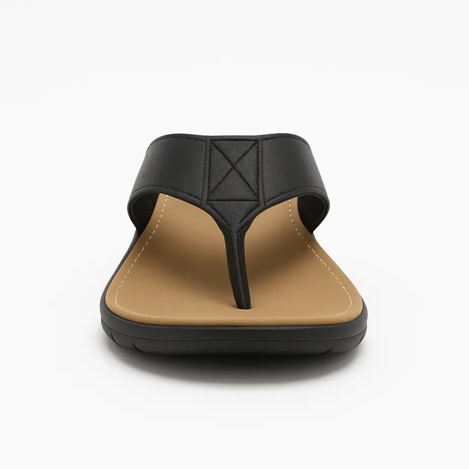 Boris Heren Slippers Leer met Voetboog Ondersteuning - Flip Flops - Afbeelding 5