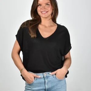 Les Tricots de Lea t-shirt Maellae 35622 noir