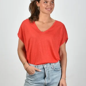 Les Tricots de Lea t-shirt Maellae 35622 rouge