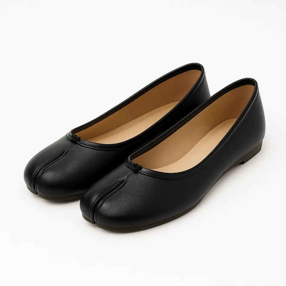 Liora Ballerina met Gespleten Tenen - Flexibele Tabi Ballerinas - Afbeelding 2