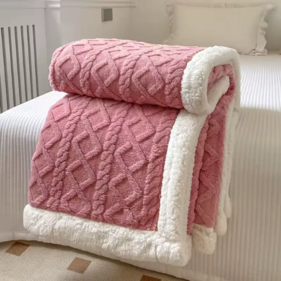 Luxe Sherpa Plaid – Zacht Fleece Deken voor Bank & Bed – Decoratie - Afbeelding 9