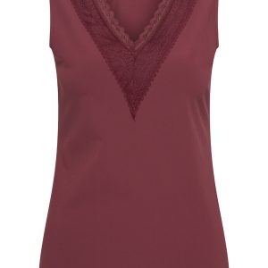 Mi Piace – Top Lace – Burgundy