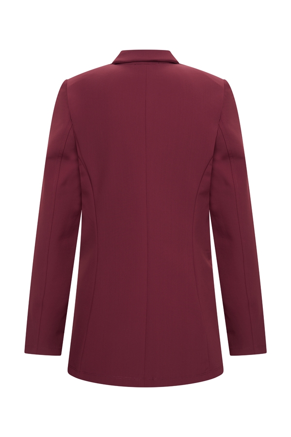 Mi Piace – Blazer 102 Bonded Travel – Burgundy - Afbeelding 3