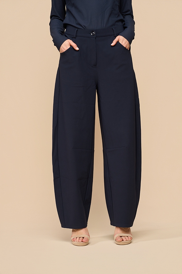Mi Piace – Balloon Trousers Bonded Travel – Dark Blue - Afbeelding 2