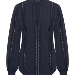 Mi Piace – Travelstof Top Lace – Dark Blue