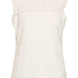 Mi Piace – Top Lace Sleeveless – Off White