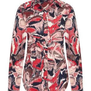 Mi Piace – Blouse Wild Flower Print Travel – Red