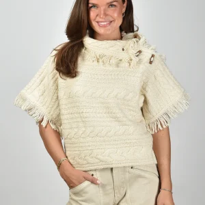 Marant Etoile trui Blanche PU0729FA-C3L02E ecru