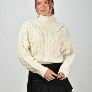 Marant Etoile trui Bolinea PU0731FA-C3L02E ecru