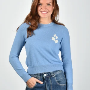 Marant Etoile trui Lanta PU0858FA-D1L16E dusky blue/light grey