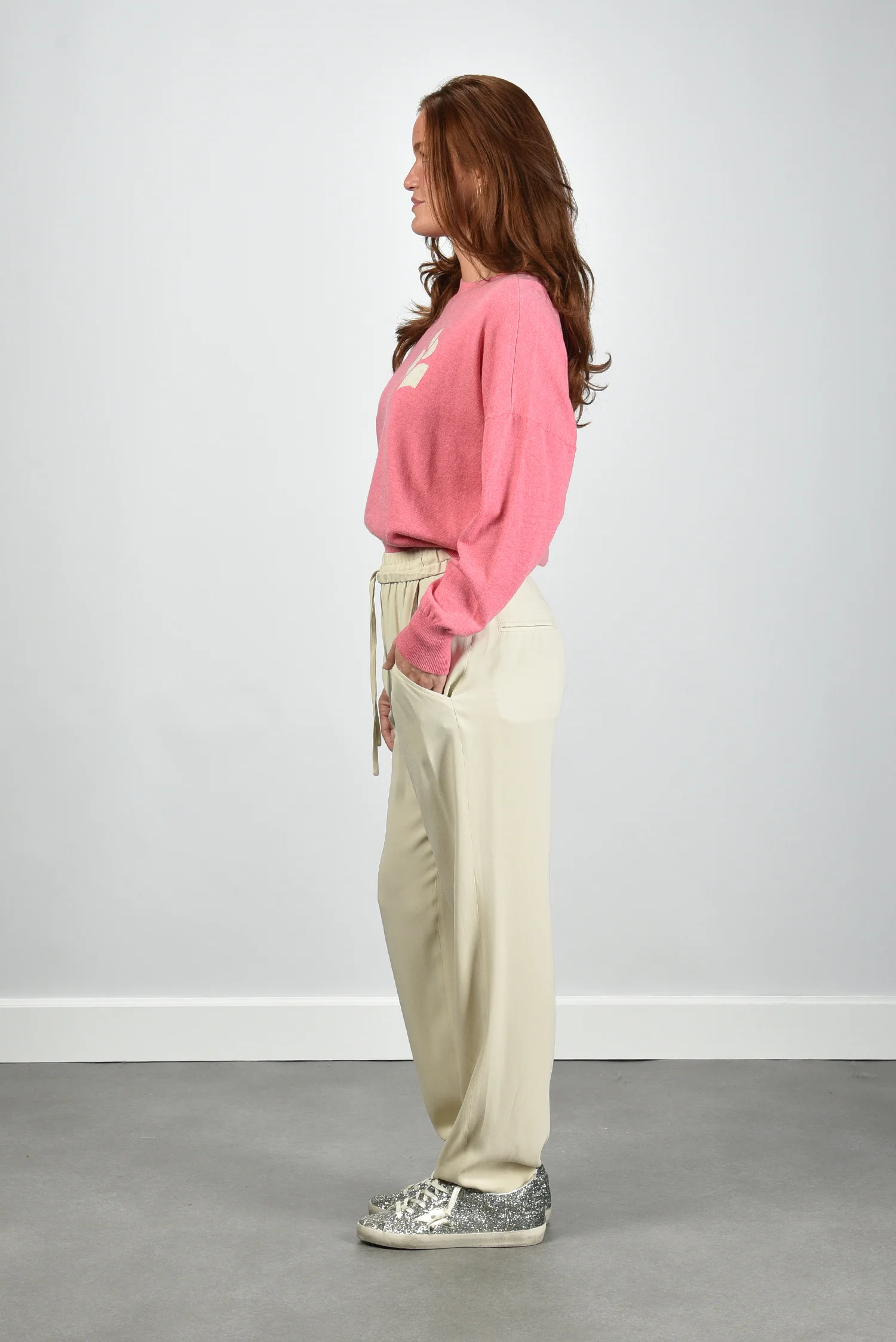 Marant Etoile trui Marisans PU0053FA-A1X05E bubblegum - Afbeelding 6