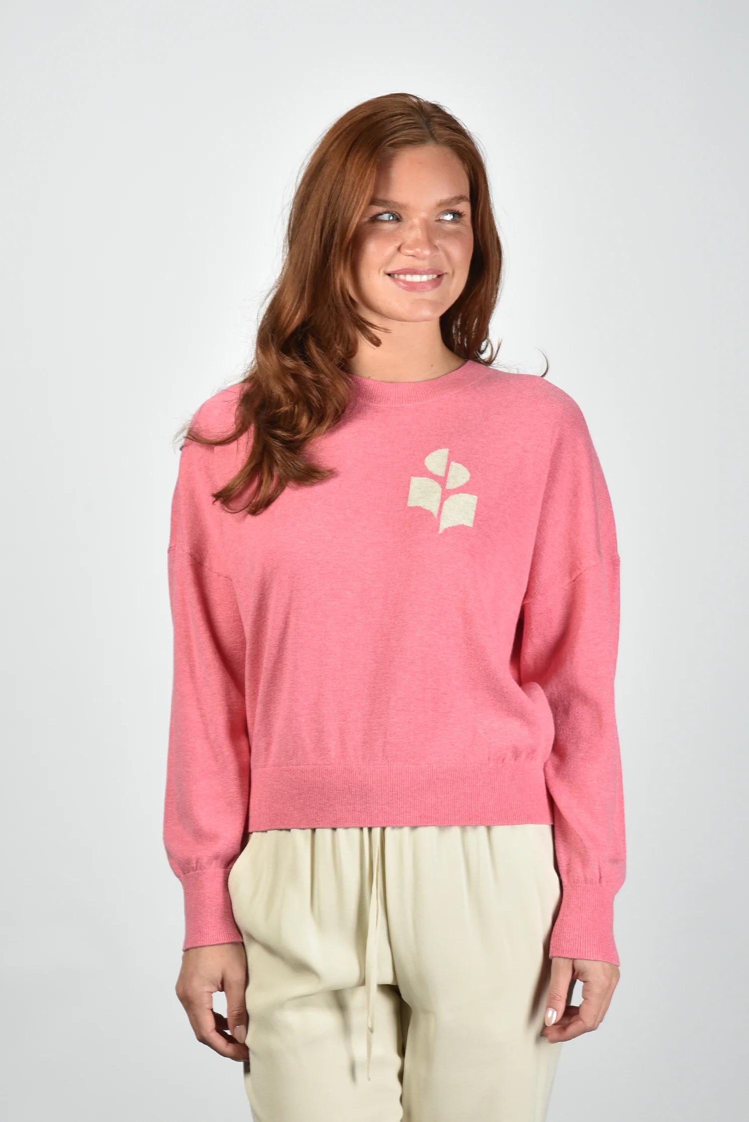 Marant Etoile trui Marisans PU0053FA-A1X05E bubblegum - Afbeelding 8