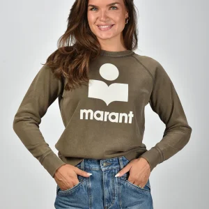 Marant Etoile trui Millyny SW0160FA-C3M07E dark bronze/ecru