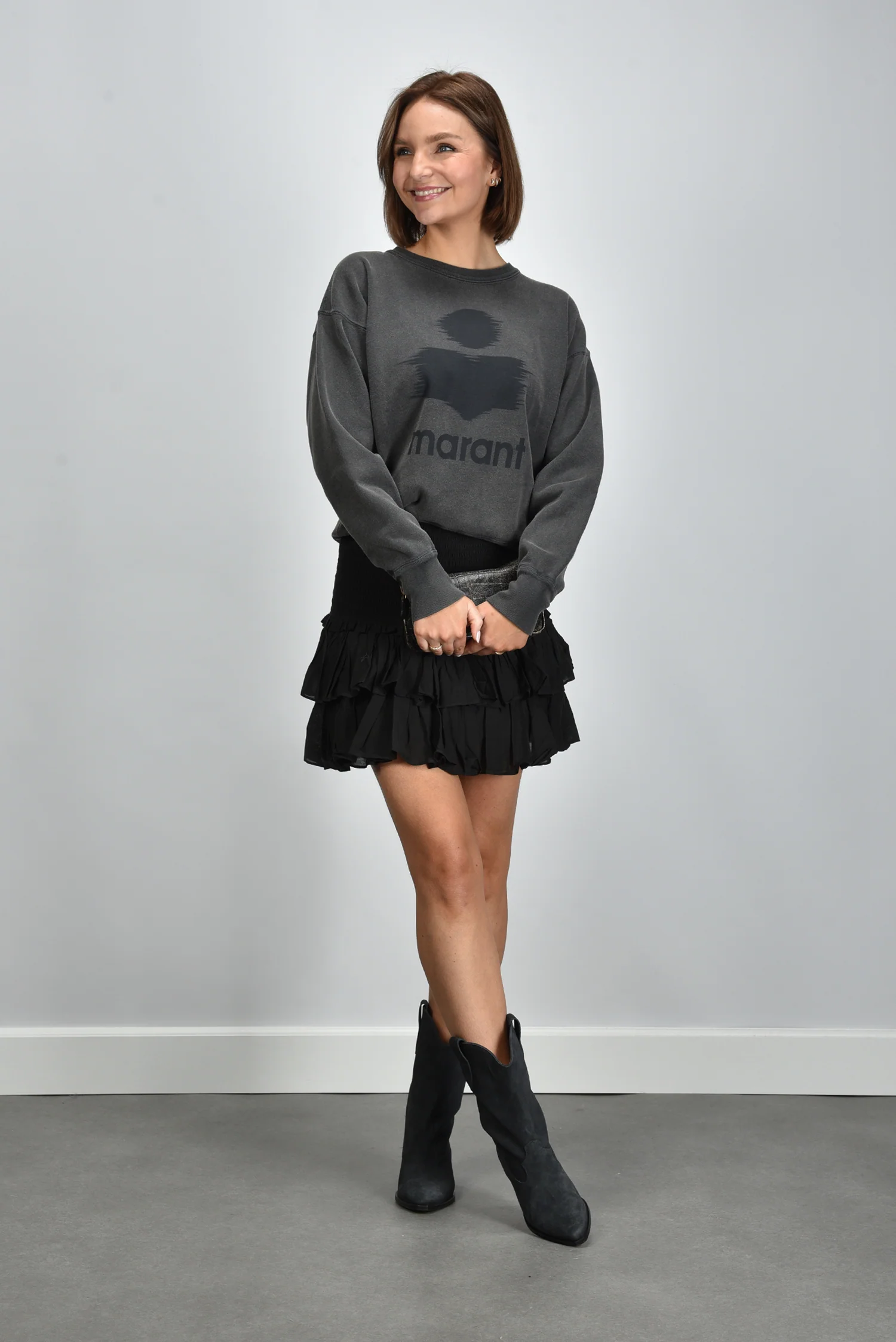 Marant Etoile trui Mobyli SW0011FA-C1M04E anthracite