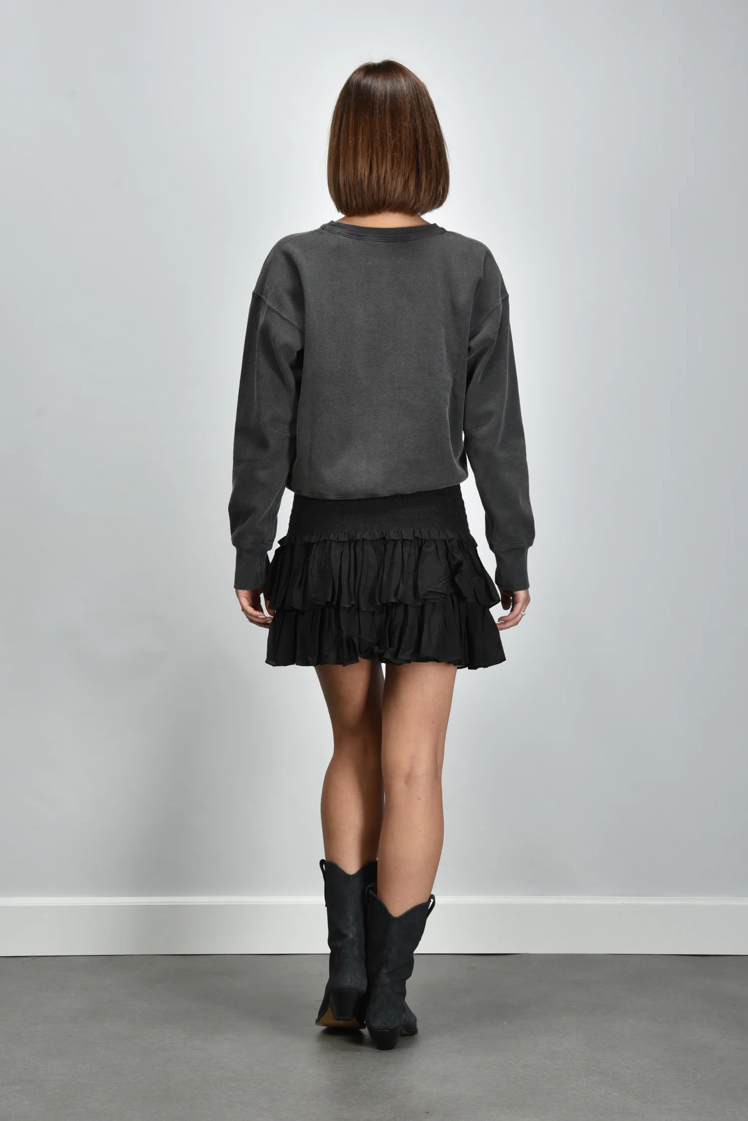 Marant Etoile trui Mobyli SW0011FA-C1M04E anthracite - Afbeelding 8