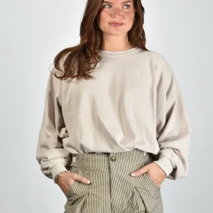 Marant Etoile trui Sauria SW0149FA-D1M01E beige