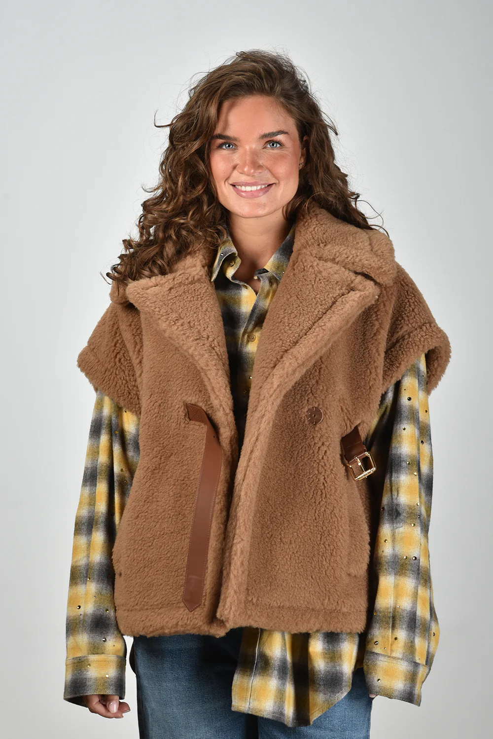 Max Mara gilet Newabavo 001 camel - Afbeelding 3