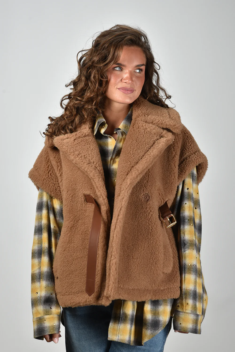 Max Mara gilet Newabavo 001 camel - Afbeelding 8