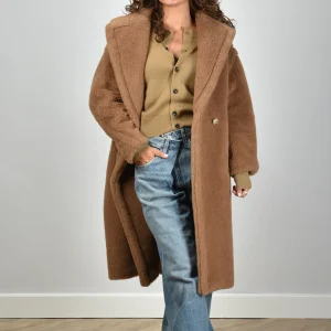 Max Mara jas Teddy 001 camel