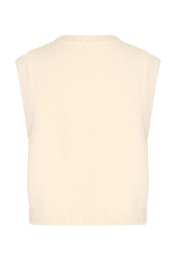 Mi Piace – Vest Hairy Mouwloos – Off White - Afbeelding 8