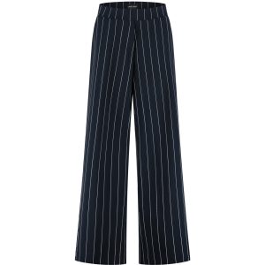 Lady Day – Mille Trousers Travel – Blue/Simple white