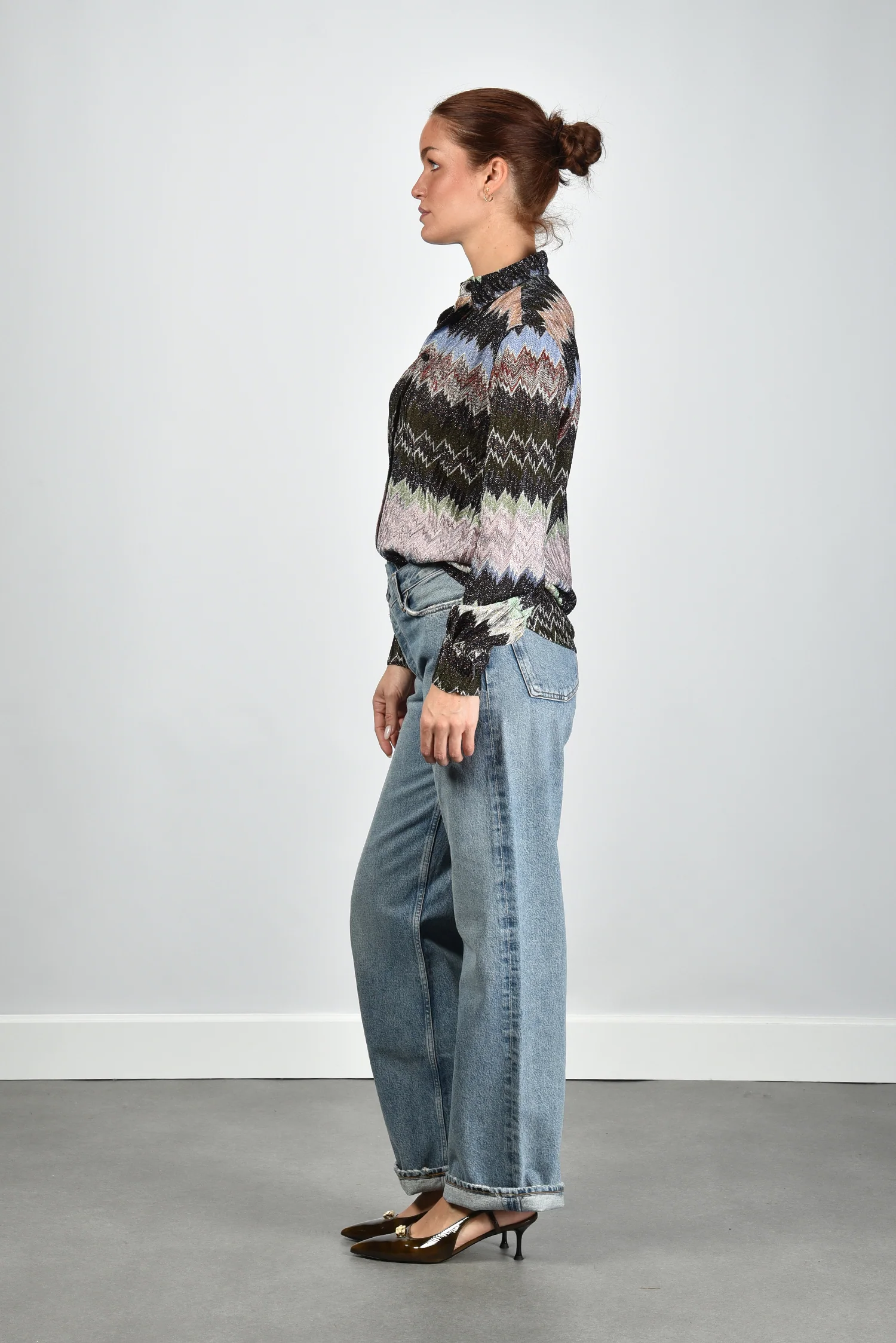 Missoni blouse DS26SJ0O-BR014W multicolor/blk base - Afbeelding 6