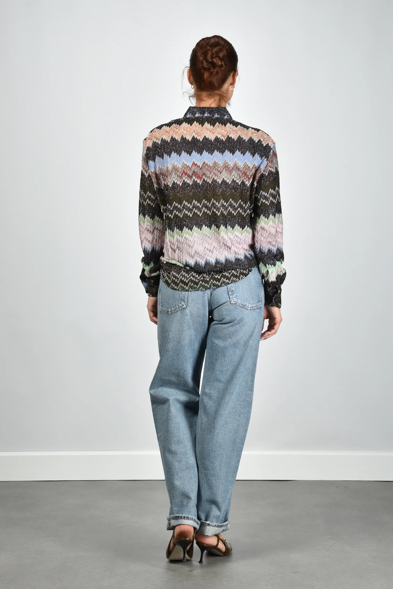 Missoni blouse DS26SJ0O-BR014W multicolor/blk base - Afbeelding 7