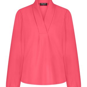 Lady Day – Naomi LS Blouse – Coral Sunset