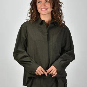 Nine In The Morning blouse 9FW25-AZ07 oliva