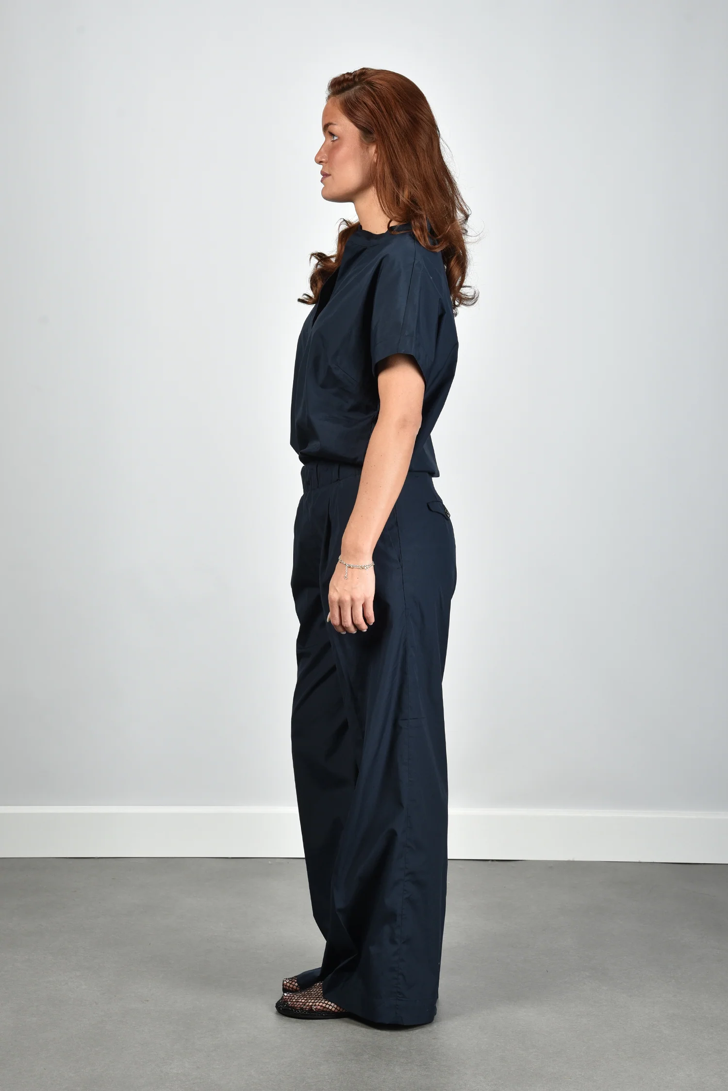 Nine In The Morning blouse Kilenia 9SS26-IL38NP navy - Afbeelding 8