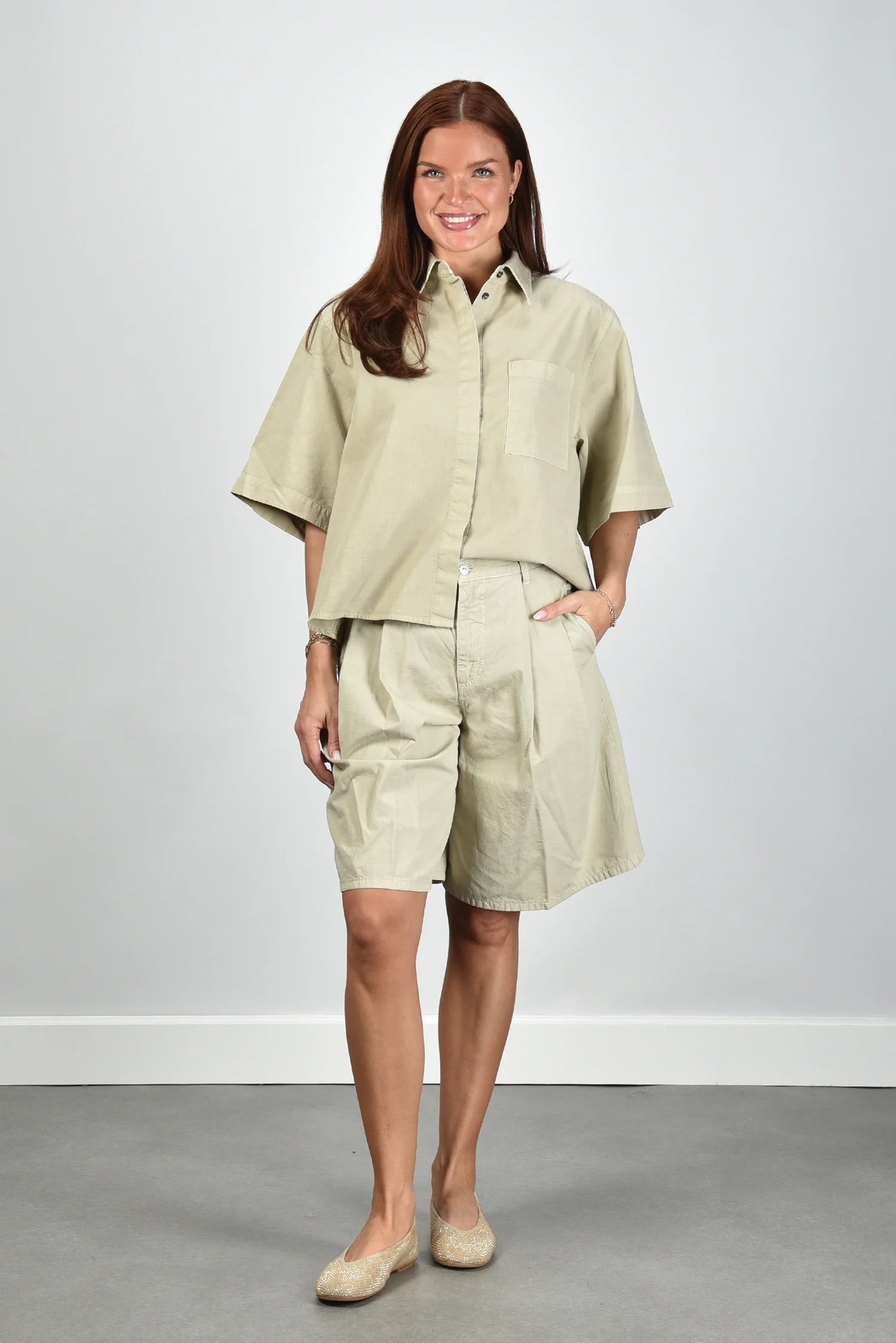 Nine In The Morning gilet Clio 9SS26-CIS06 beige - Afbeelding 3