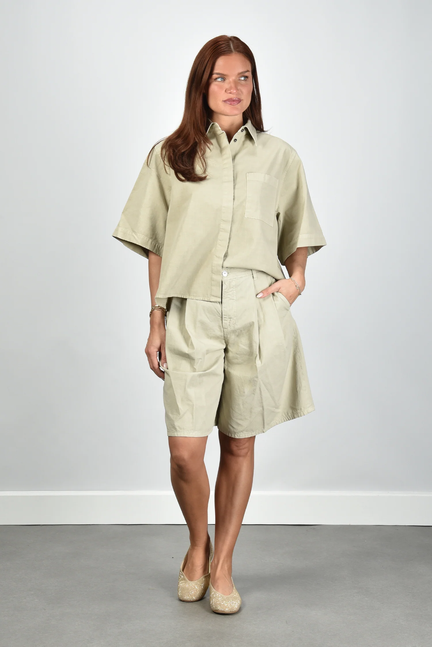 Nine In The Morning gilet Clio 9SS26-CIS06 beige - Afbeelding 4