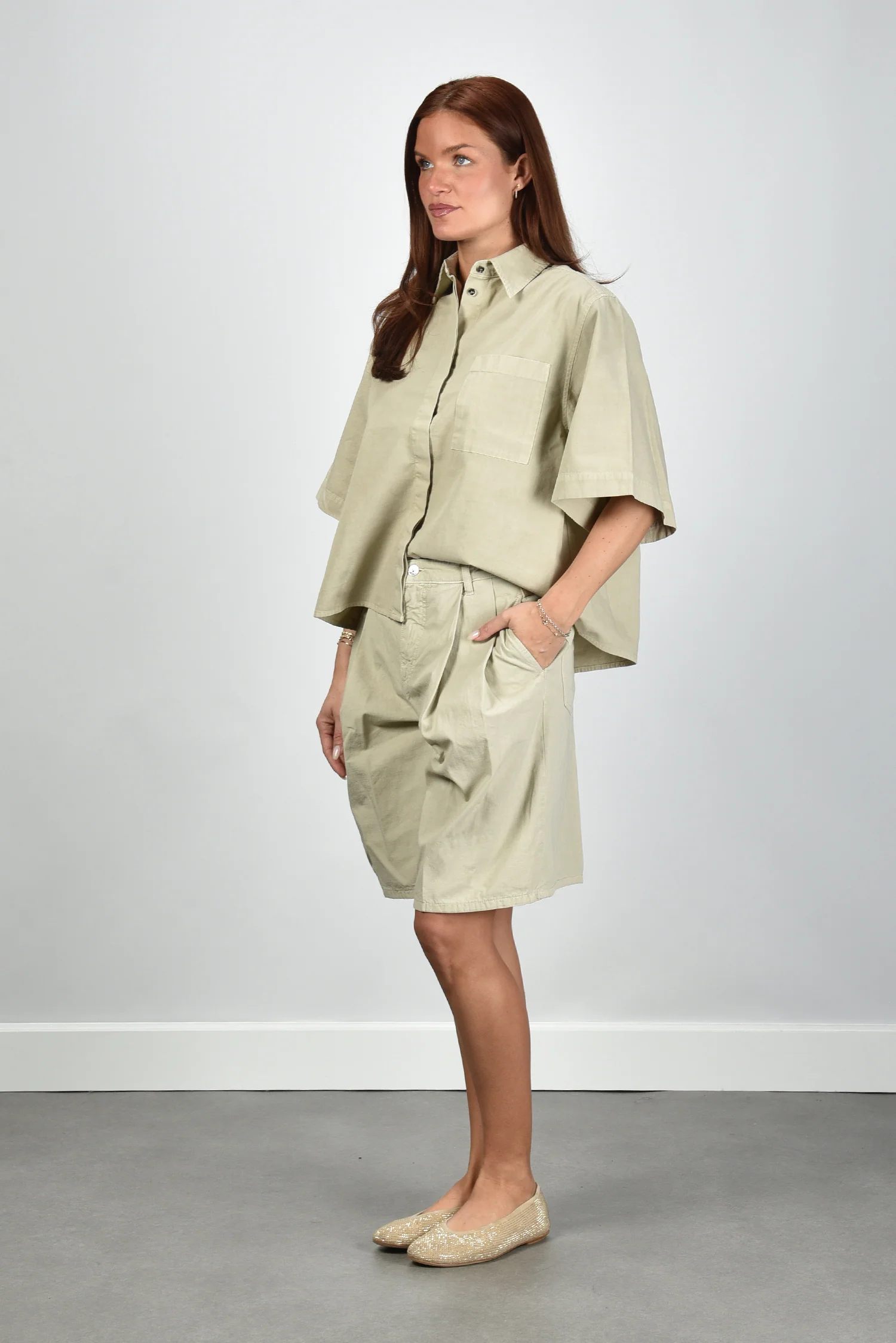 Nine In The Morning gilet Clio 9SS26-CIS06 beige - Afbeelding 5