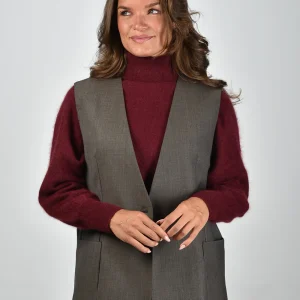 Nine In The Morning gilet Eloisa 9FW25-ELS03 beige