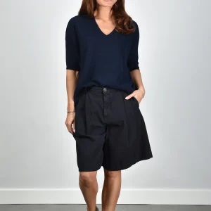 Nine In The Morning short Perla 9SS26-PRL11 navy