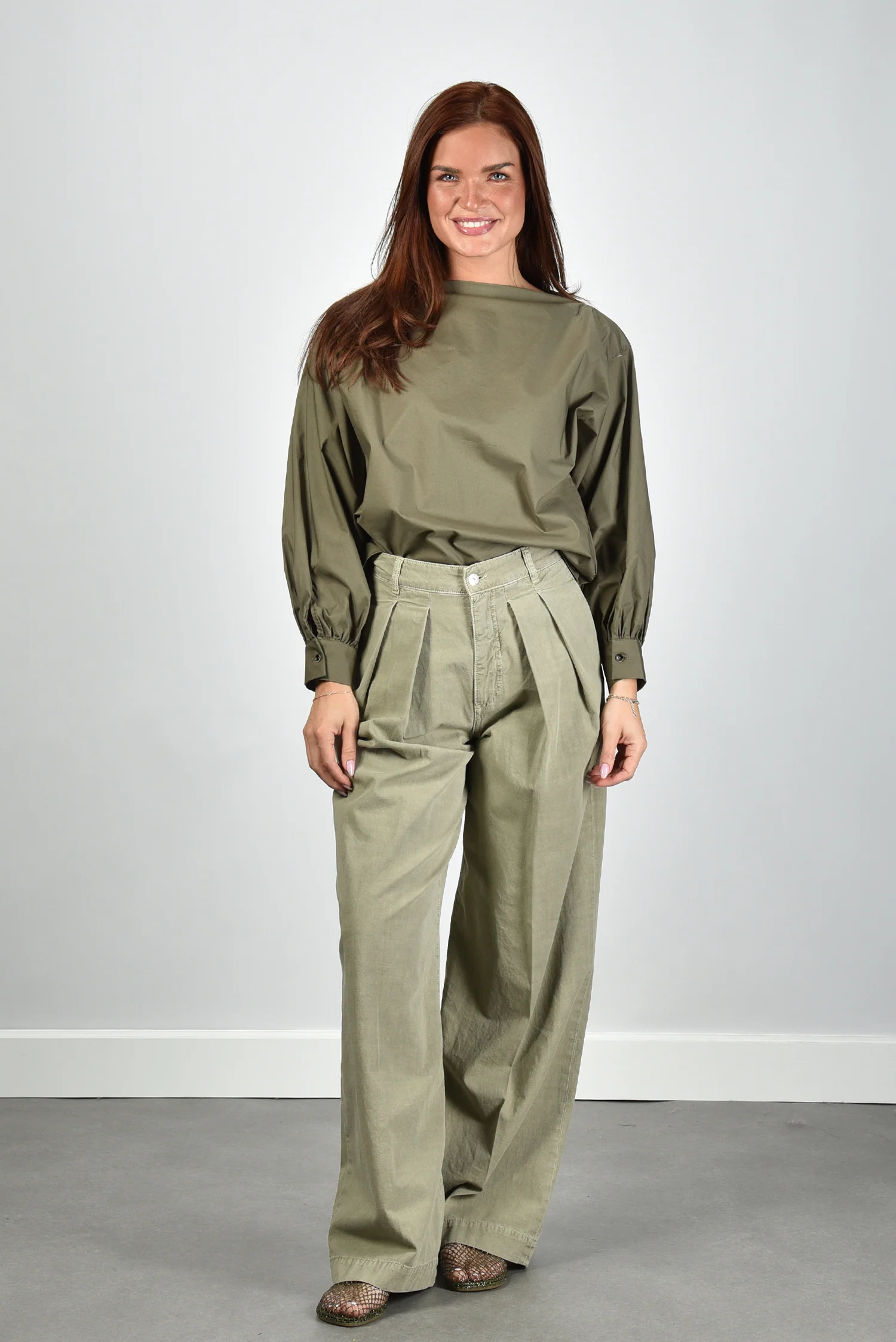 Nine In The Morning top Cuba 9SS26-CBA02 olive - Afbeelding 3